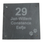 Naambord Hondenpootjes